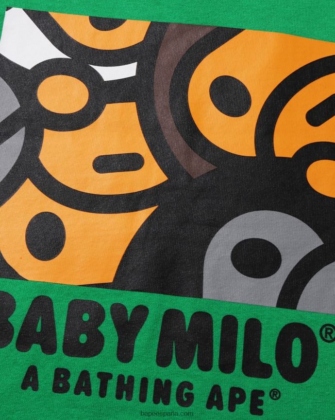 niños A Bathing Ape toda la camiseta de la mezcla del bebé milo 288PLL1515 menta