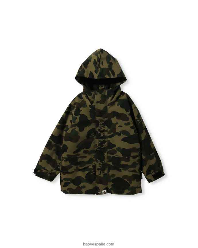 niños A Bathing Ape Chaqueta 1st Camo 4way 288PLL1754 ejercito verde