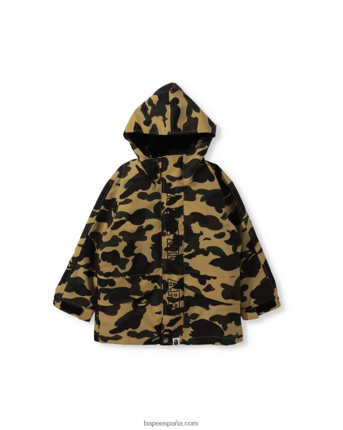 niños A Bathing Ape Chaqueta 1st Camo 4way 288PLL1755 amarillo