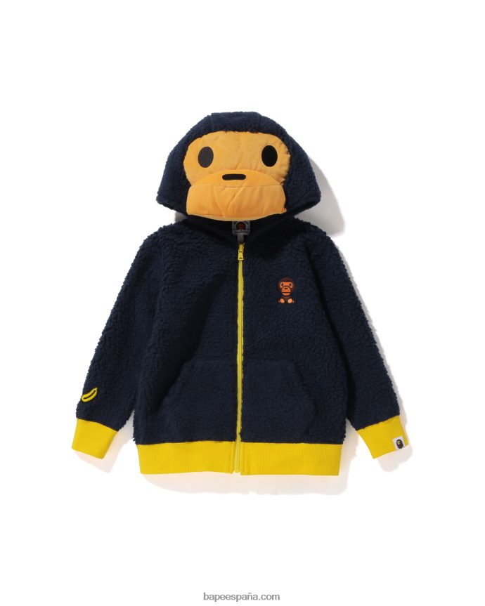 niños A Bathing Ape chamarra de felpa baby milo boa 288PLL1779 azul