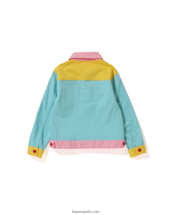 niños A Bathing Ape chaqueta baby milo con botones 288PLL1726 caso