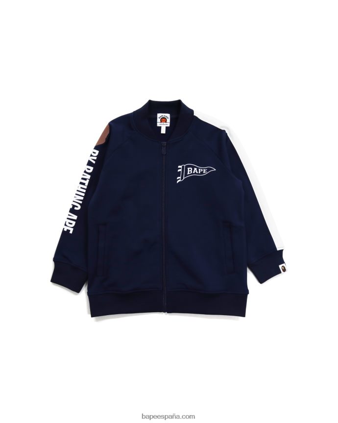 niños A Bathing Ape parte superior del jersey 288PLL1790 azul