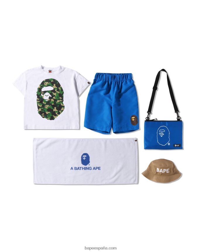 niños A Bathing Ape bolsa de verano vacaciones playa 288PLL1594 azul