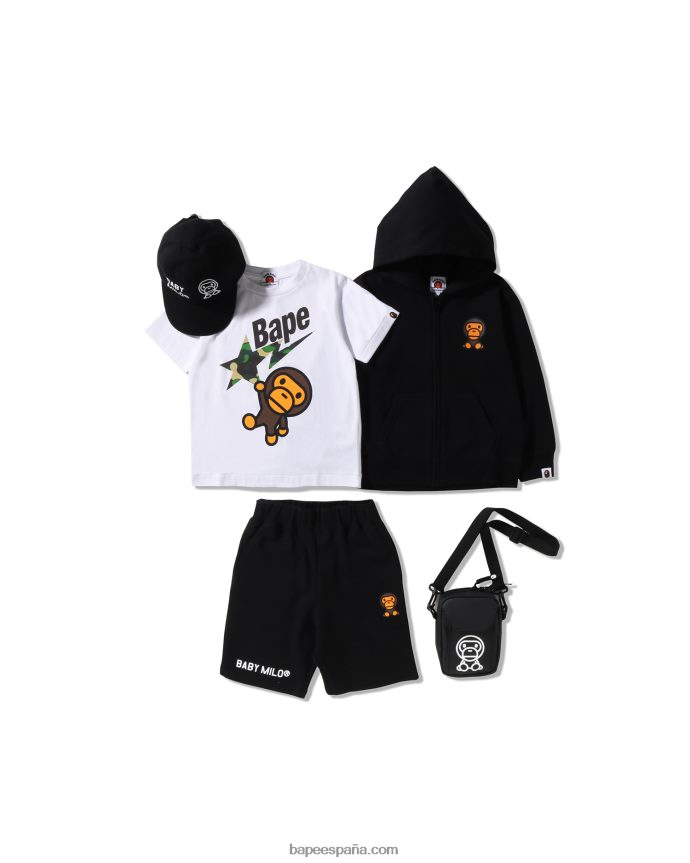 niños A Bathing Ape club de entrenamiento de bolsa de verano 288PLL1591 negro