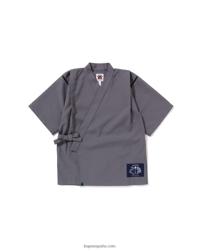 niños A Bathing Ape traje de jinbei de japón 288PLL1333 gris