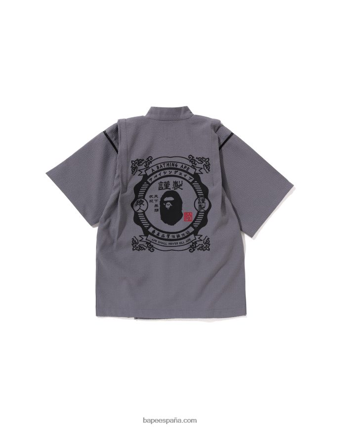 niños A Bathing Ape traje de jinbei de japón 288PLL1333 gris