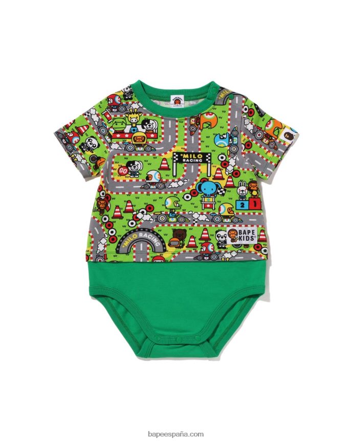 niños A Bathing Ape body bebe milo racing 288PLL1611 Esmeralda