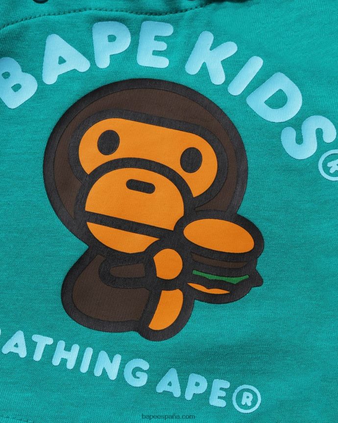 niños A Bathing Ape mameluco a capas de comida chatarra baby milo 288PLL1604 menta