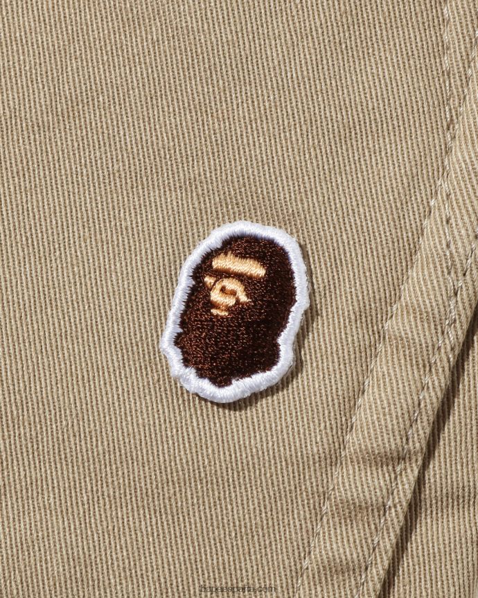 niños A Bathing Ape abc pantalones de camuflaje con puños jr 288PLL1682 beige