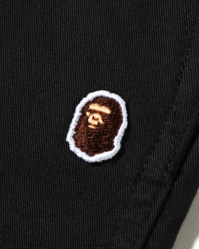niños A Bathing Ape abc pantalones de camuflaje con puños jr 288PLL1683 negro