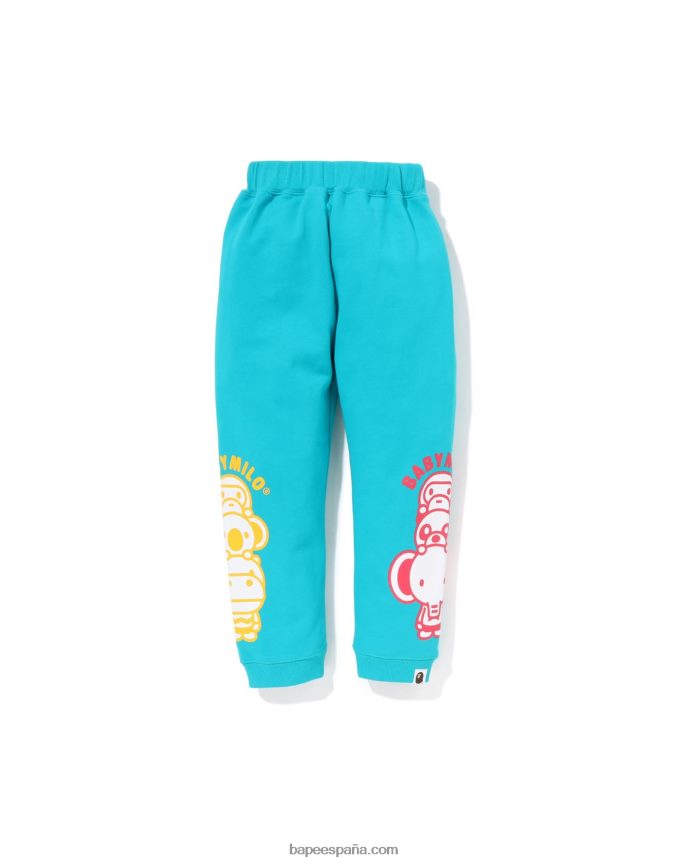 niños A Bathing Ape pantalon de chándal baby milo friends 288PLL1420 menta
