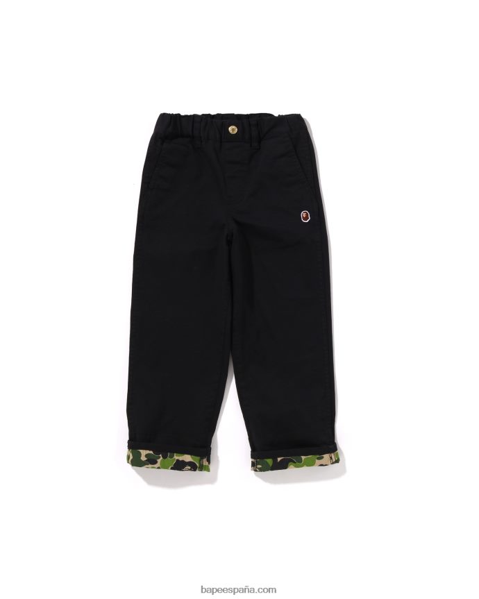 niños A Bathing Ape pantalones camuflados abc 288PLL1672 negro