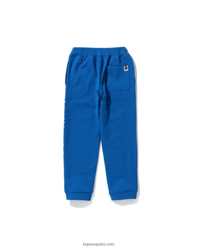 niños A Bathing Ape pantalones de chándal baby milo racing friends 288PLL1731 azul