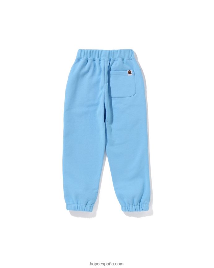 niños A Bathing Ape pantalones de chándal con múltiples fuentes 288PLL1685 azul