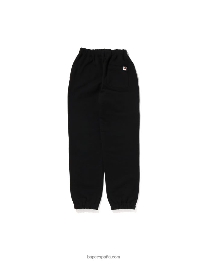 niños A Bathing Ape pantalones de chándal con múltiples fuentes jr 288PLL1676 negro