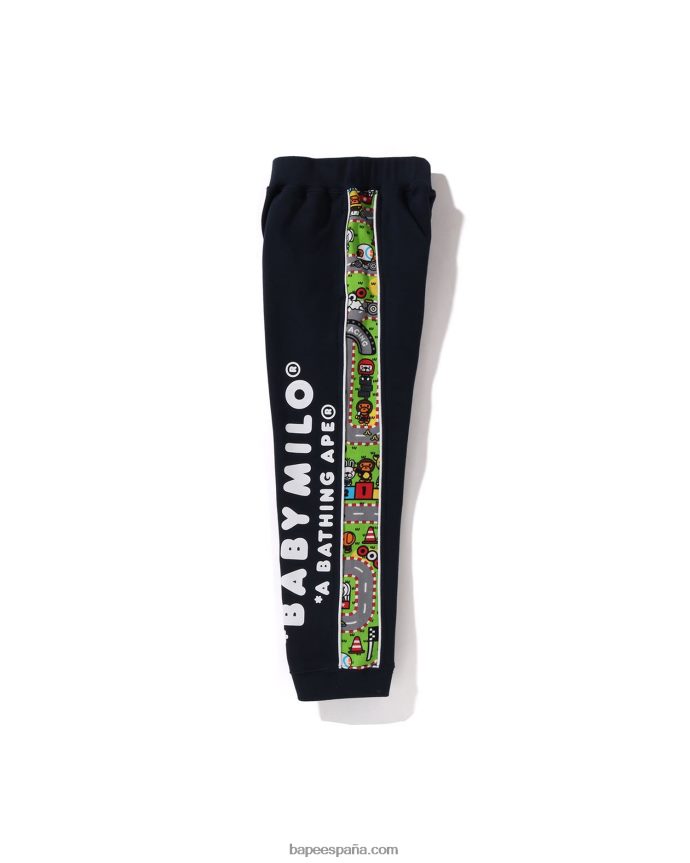 niños A Bathing Ape pantalones de chándal de carreras baby milo 288PLL1719 Azul marino