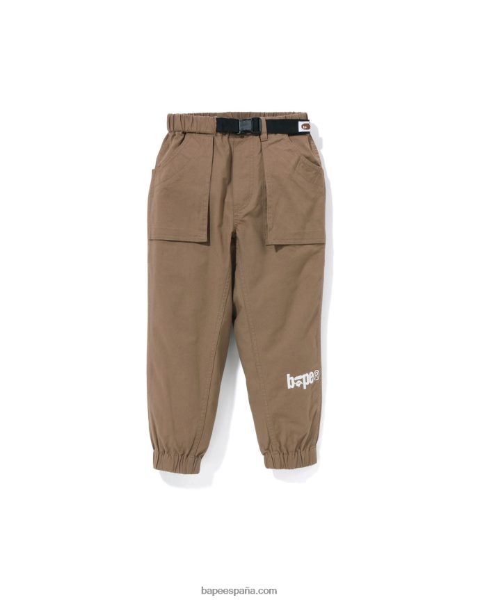 niños A Bathing Ape pantalones de escalada 288PLL1505 beige