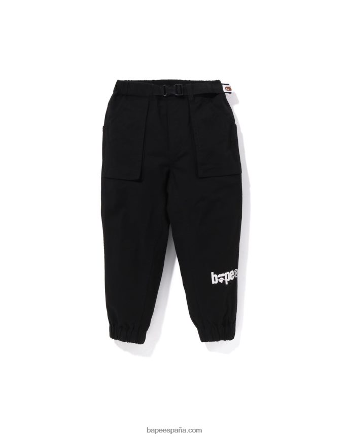 niños A Bathing Ape pantalones de escalada 288PLL1506 negro