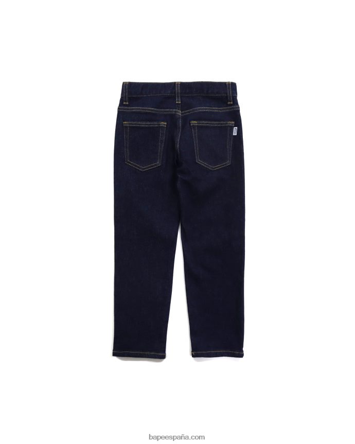 niños A Bathing Ape pantalones de mezclilla con múltiples estampados 288PLL1765 mezclilla