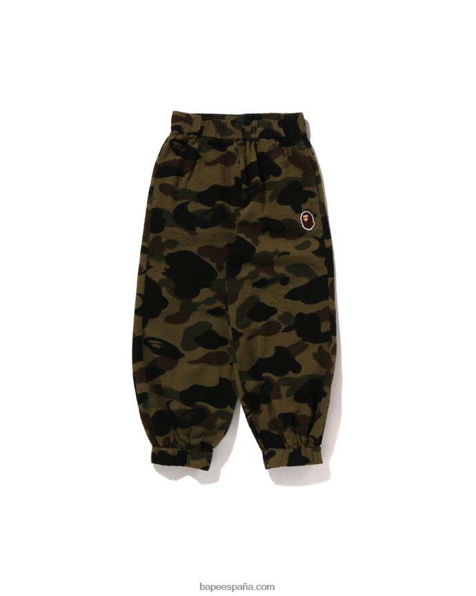 niños A Bathing Ape pantalones globo 1st camuflaje 288PLL1396 ejercito verde
