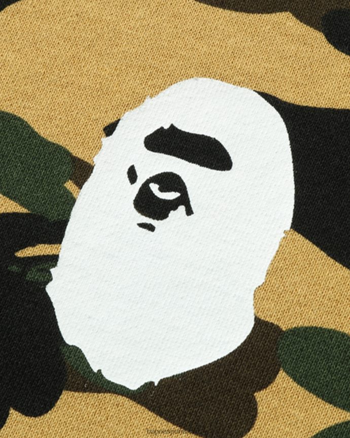 niños A Bathing Ape 1st camo head cuello redondo jr 288PLL1667 amarillo