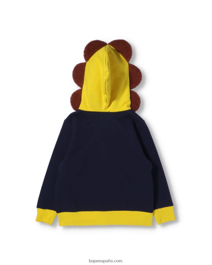 niños A Bathing Ape Sudadera con capucha y cremallera de Baby Milo Friends 288PLL1759 azul