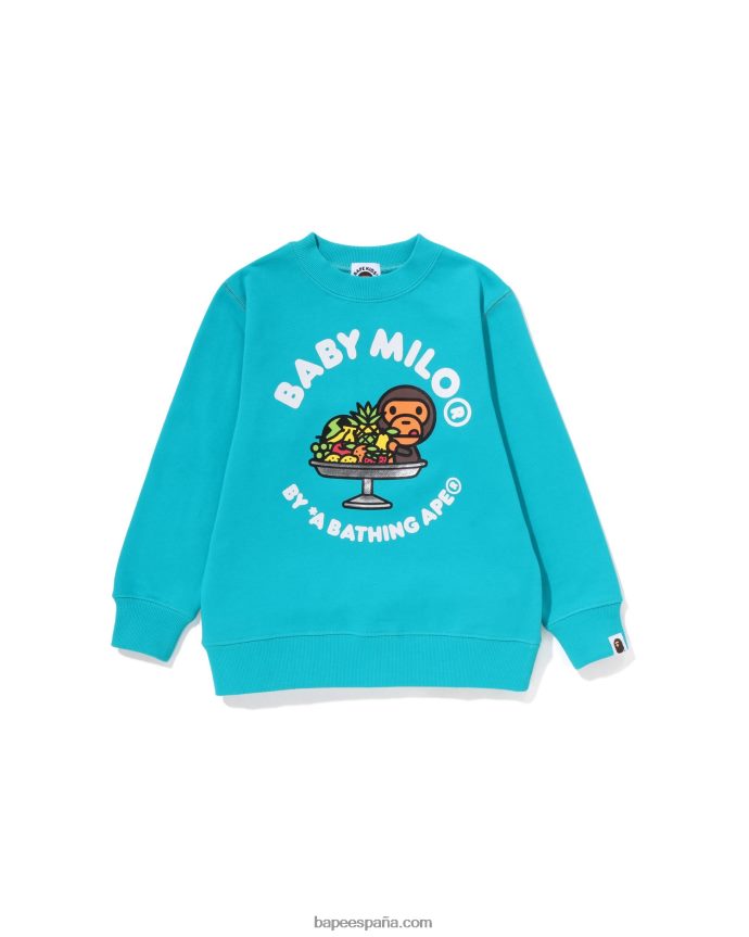 niños A Bathing Ape cuello redondo de frutas baby milo 288PLL1419 menta