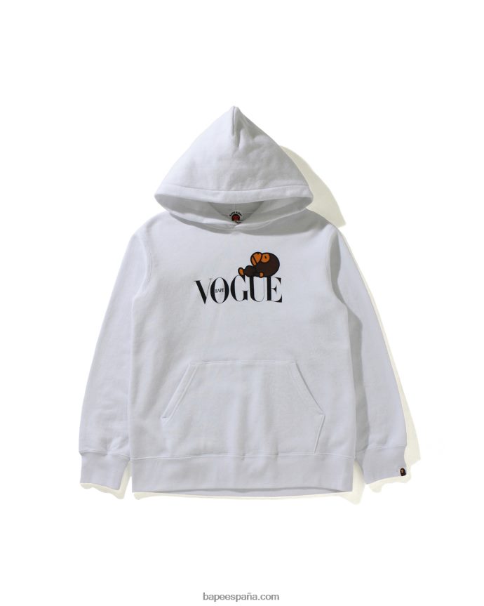 niños A Bathing Ape milo x vogue sudadera con capucha 288PLL1620 blanco