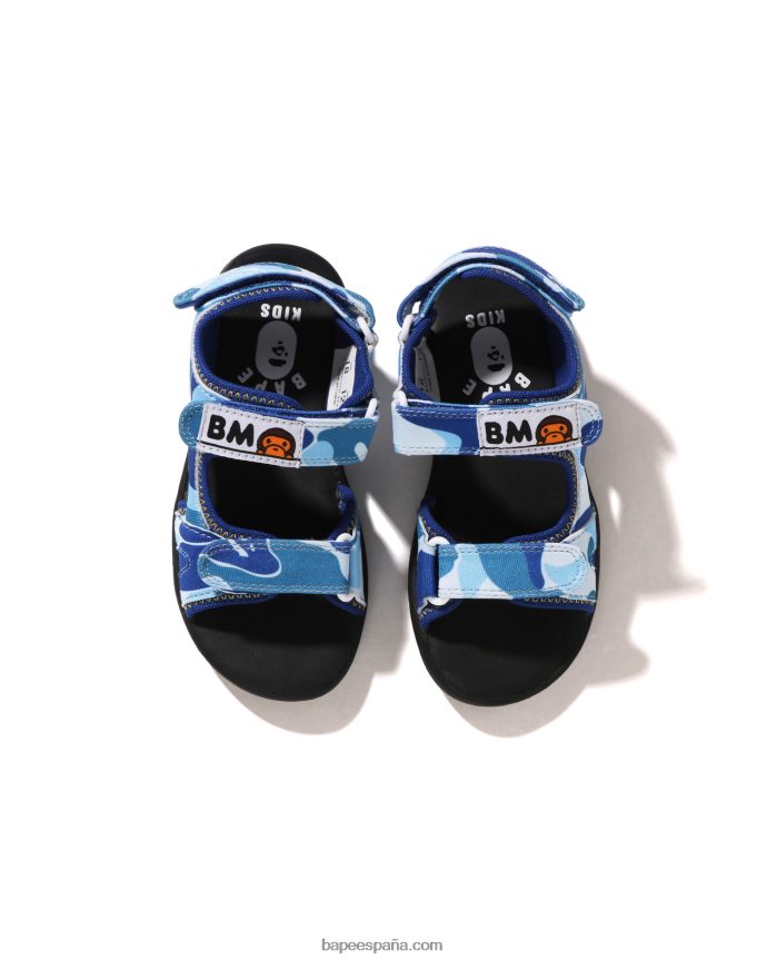 niños A Bathing Ape sandalias bebe milo abc 288PLL1266 azul