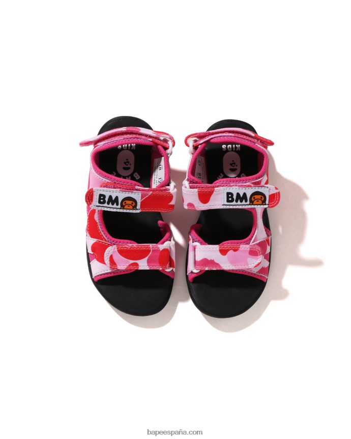niños A Bathing Ape sandalias bebe milo abc 288PLL1268 rosa